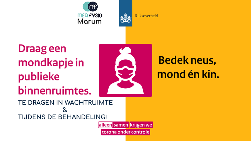 Mea Fysio Marum RIVM mondkap richtlijn